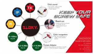 Sloky Torque screwdriver for CNC turning and milling
